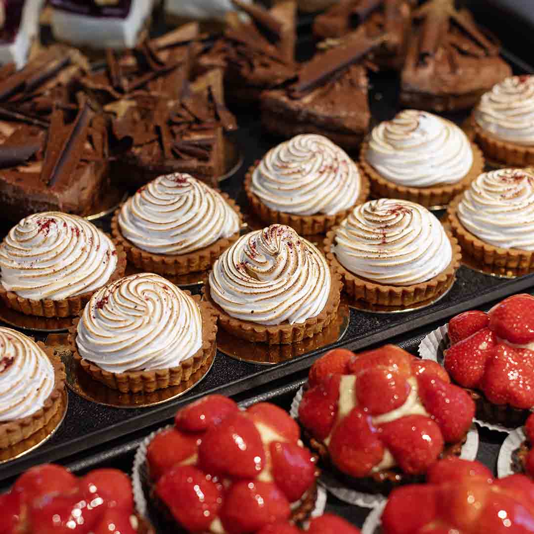 Delicious cakes from Holms Bakery in Frederiksberg.